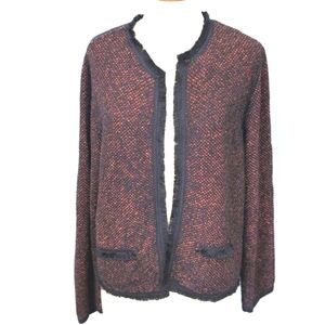 Ann Taylor Factory cotton blend early knit cardigan. Large.